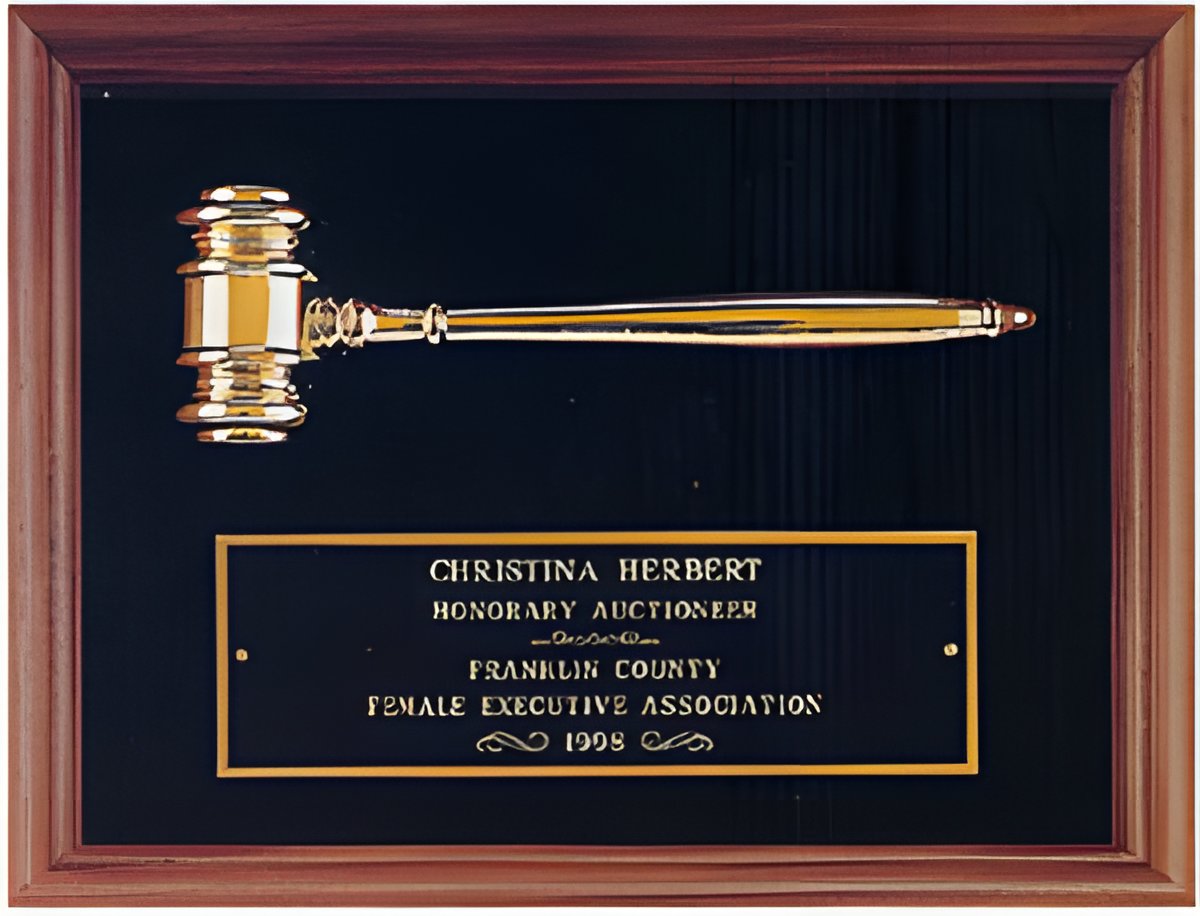 13" x 10" Shadowbox Gavel Plaque