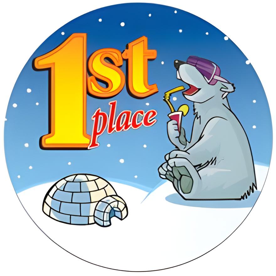 1st Place Motivational Stickers