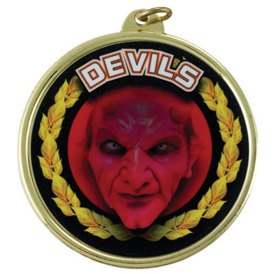 2 1/4" Red Devils Medal