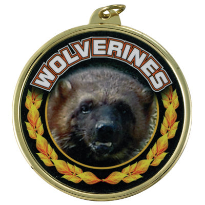 2 1/4" Wolverines Medal