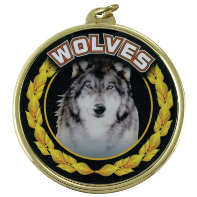 2 1/4" Wolves Medal