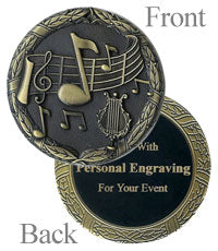 2" Music Design Medal