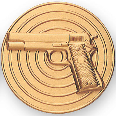 45 Caliber Automatic Pistol Litho Medal Insert