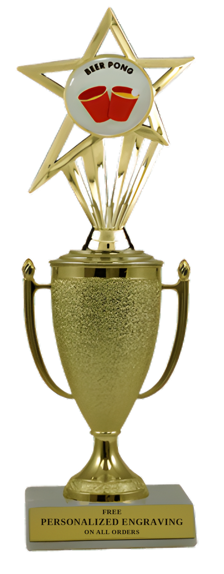 Beer Pong Cup Trophy with Insert