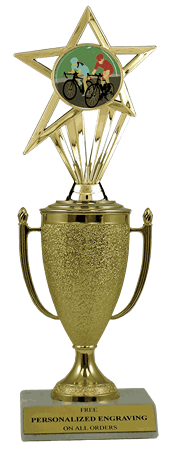 Cycling Cup Trophy with Insert