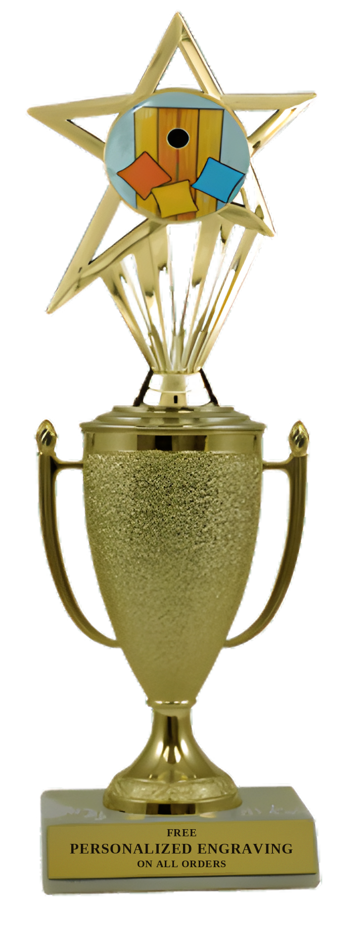 Cornhole Cup Trophy with Insert