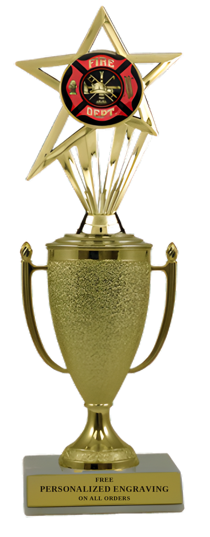 Fire Department Cup Trophy with Insert