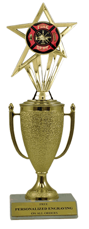 Fire Department Cup Trophy with Insert