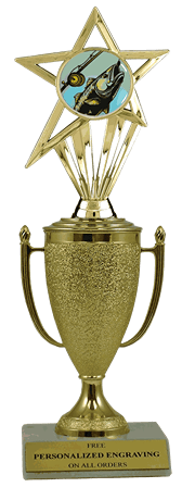 Fishing Cup Trophy with Insert