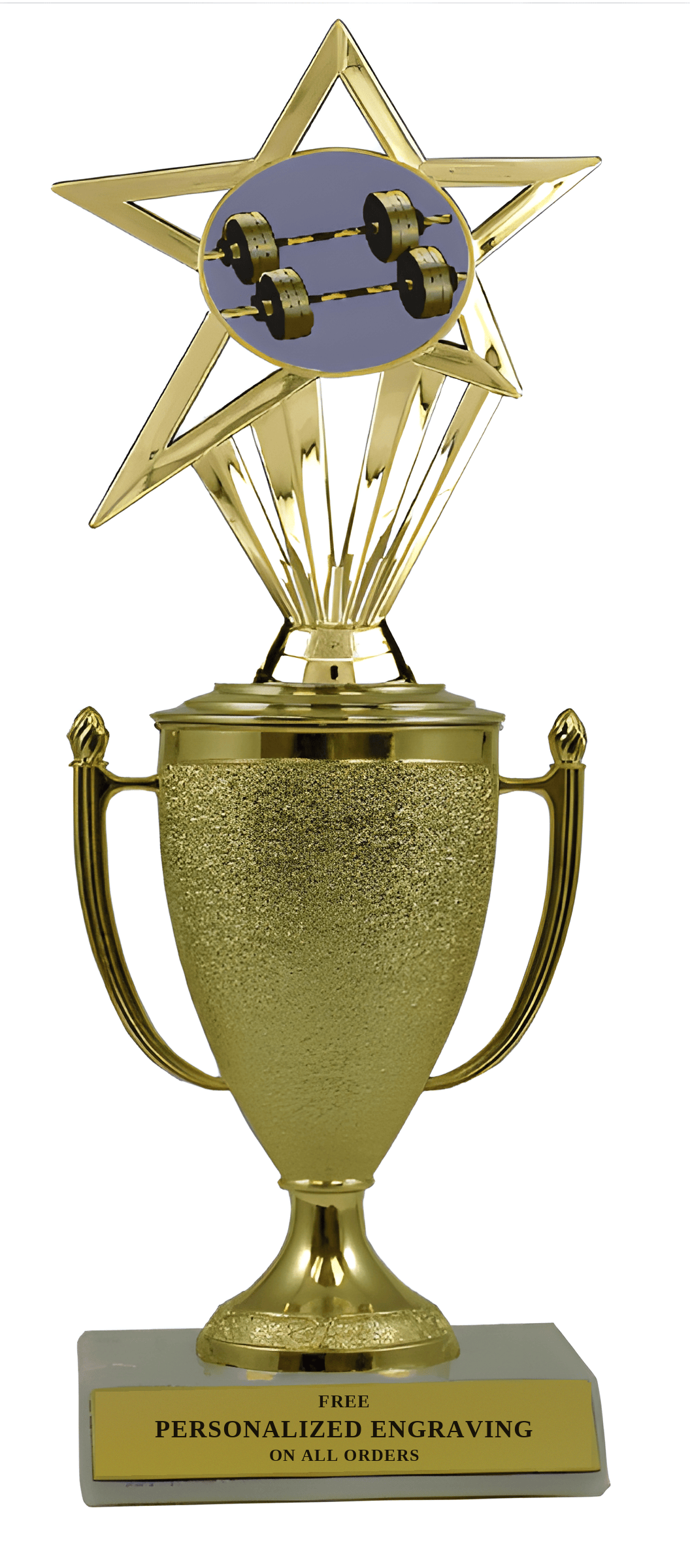 Weightlifting Cup Trophy with Insert