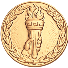 Torch Medal Litho Medal Insert