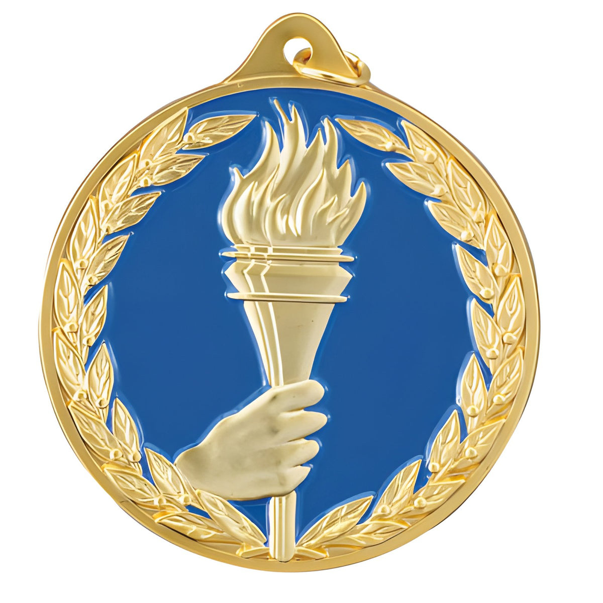2 1/2" Achievement Torch Medal with Neck Ribbon