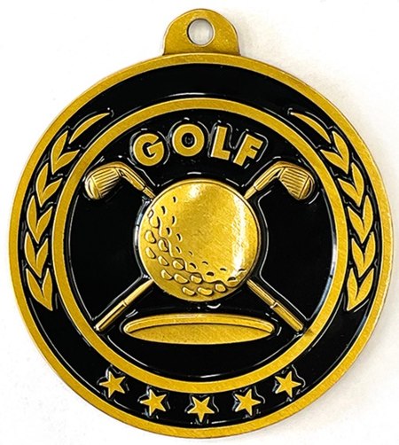 Golf Antique Gold Medal