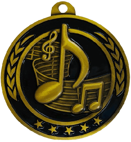 Music Antique Gold Medal