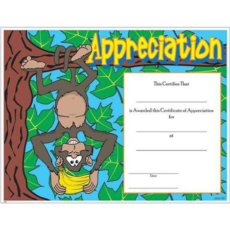 Colorful Appreciation Certificate