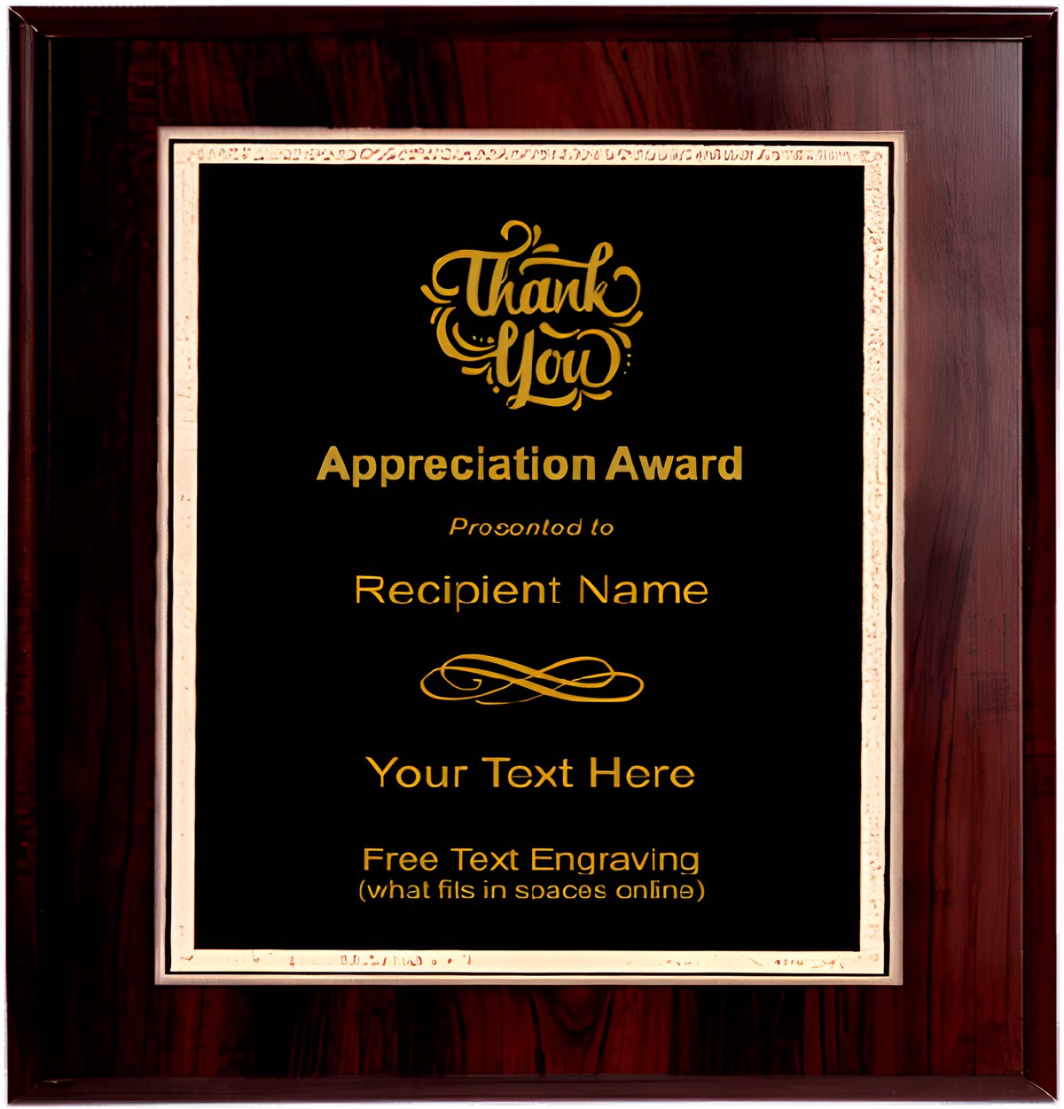 Appreciation Plaque