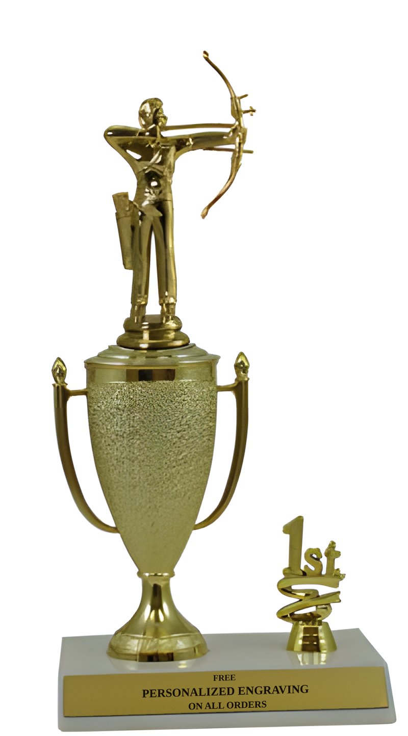 Archery 1st, 2nd and 3rd Place Award Cup Trophy