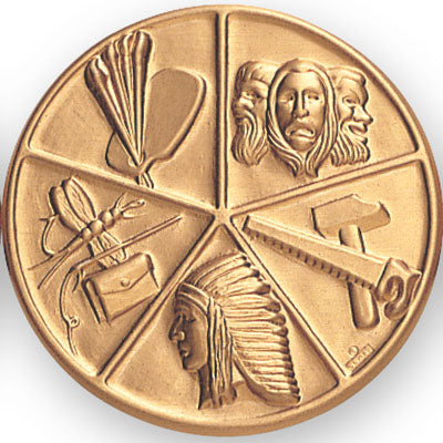 Arts & Crafts Litho Medal Insert