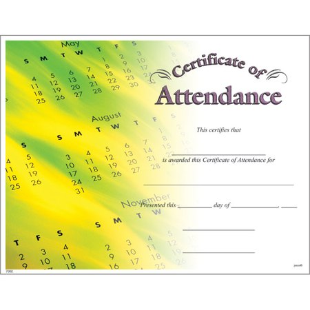 Attendance Certificate