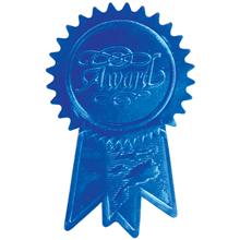 Award Ribbon Blue Certificate Seal