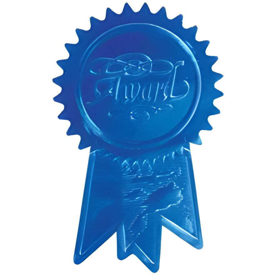 Award Ribbon Blue Certificate Seal