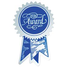 Award Ribbon Blue/Silver Seal