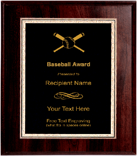 Baseball Plaque