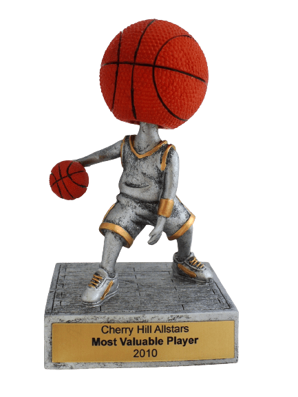 Bobble Head Basketball Trophy