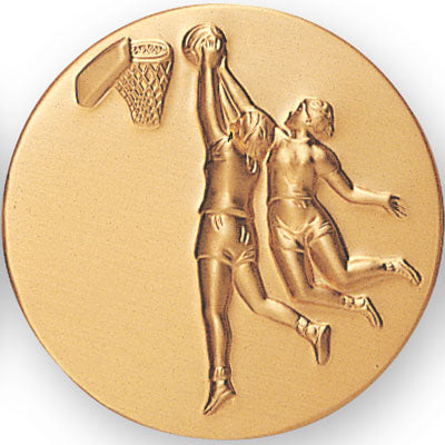 Girls Basketball Litho Medal Insert