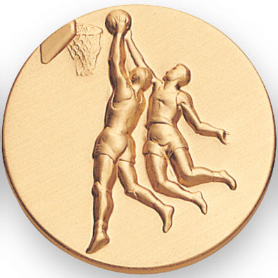 Basketball Male Litho Medal Insert