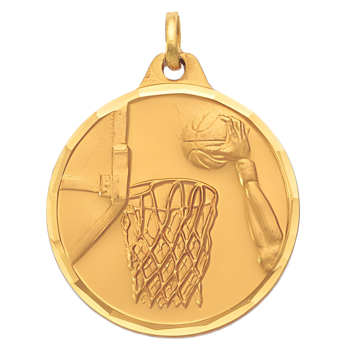 1 1/4" Basketball Hoop Medal