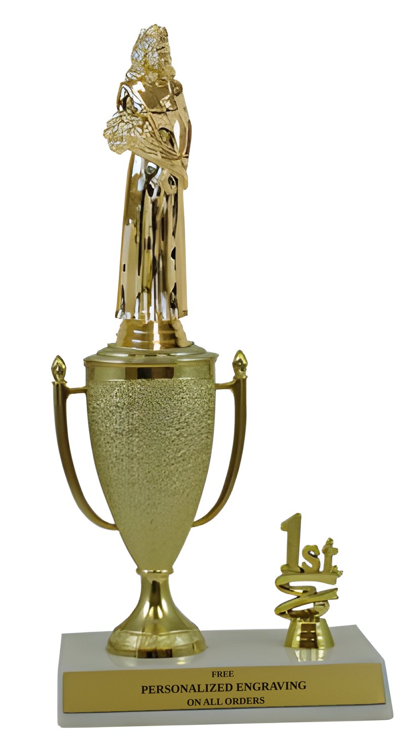 Beauty Queen 1st, 2nd and 3rd Place Award Cup Trophy