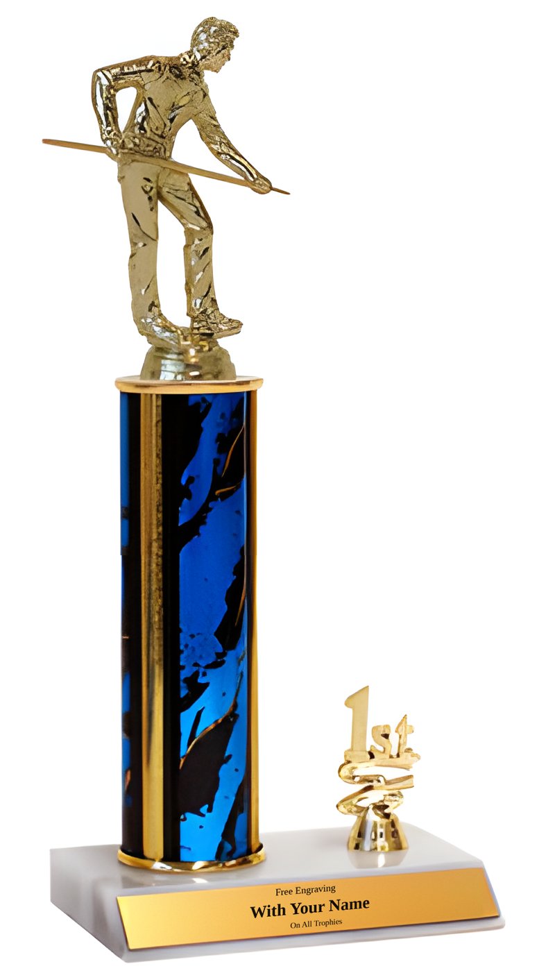 Billiards 1st, 2nd and 3rd Place Trophy