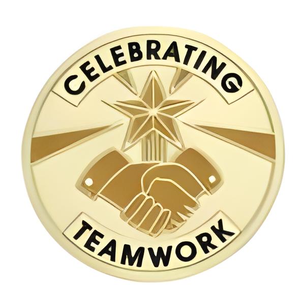 Celebrate Teamwork Medal Insert (Etched)