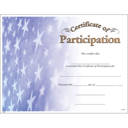 Certificate of Participation