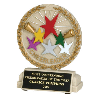 Cheerleading Cast Stone Trophy