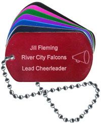 Cheerleading Dog Tag