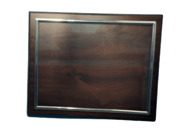 Cherry Certificate Plaque with Silver Frame