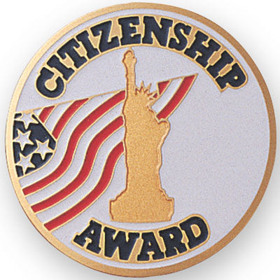 Citizenship Award Medal Insert (Etched)