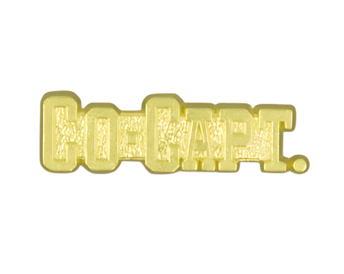 "Co-Captain" Gold Lapel Pin