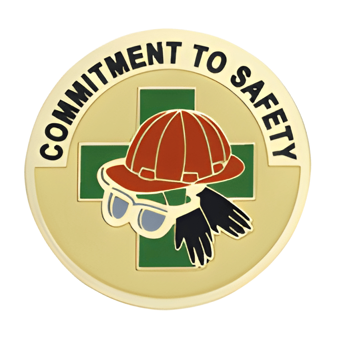Commitment To Safety Medal Insert (Etched)