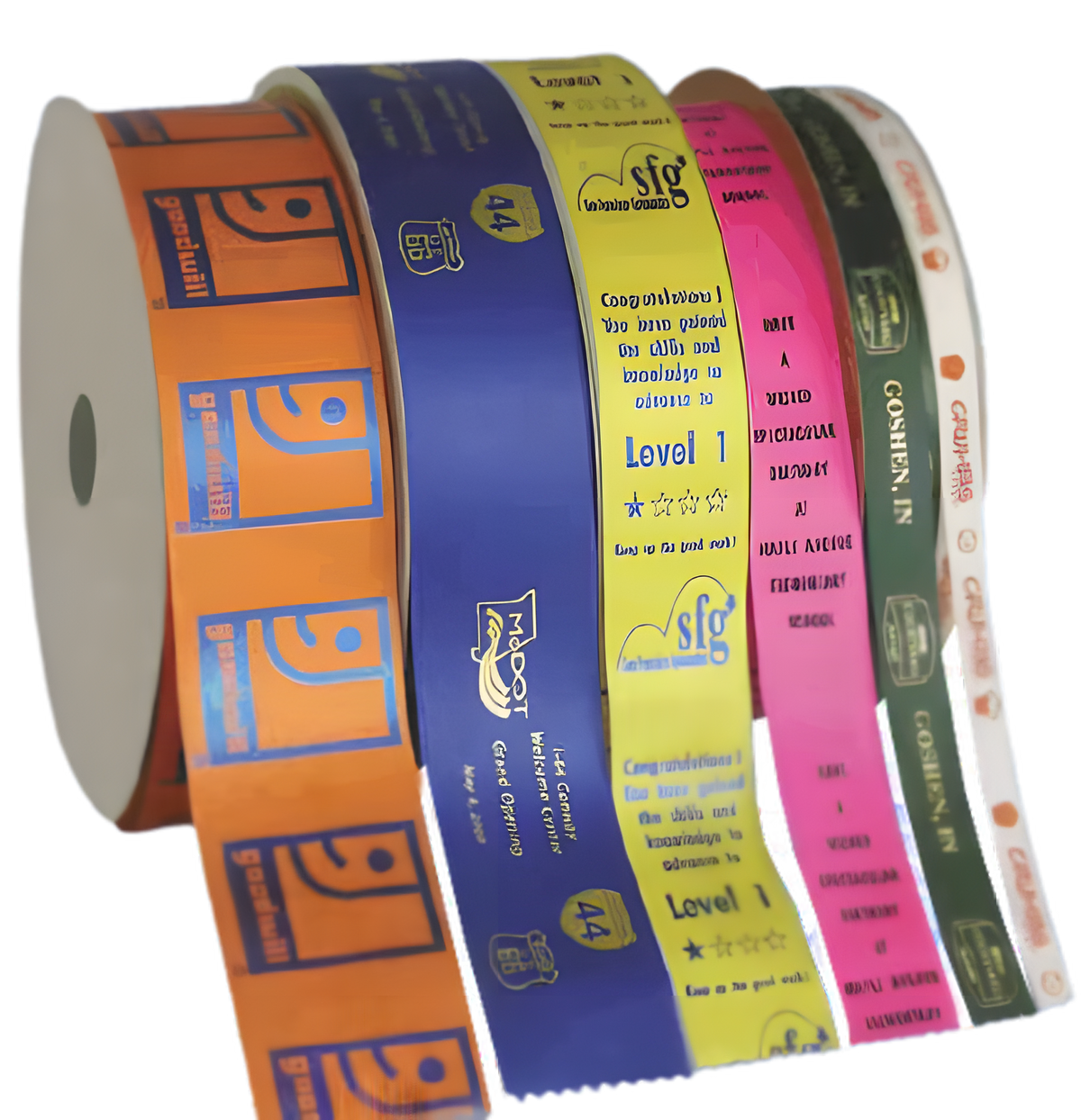 Custom Continuous Ribbon Roll