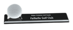 Crystal Golf Ball Award with Black Base