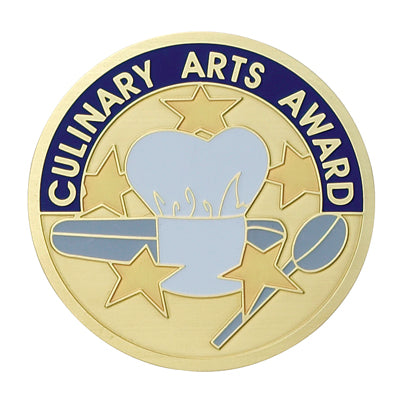 Culinary Arts Award Medal Insert (Etched)