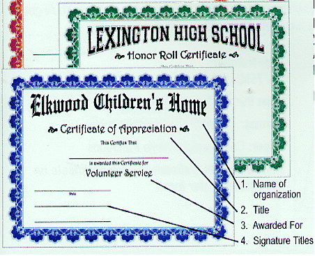 Custom Certificates