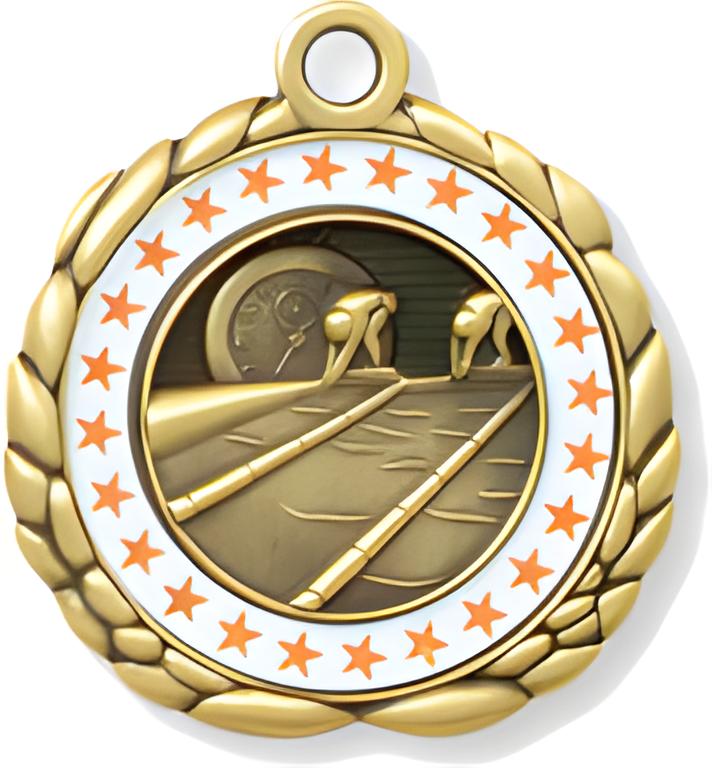 Swimming Custom Ring Medal