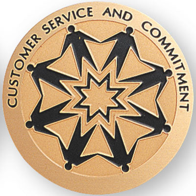 Customer Service Medal Insert (Etched)