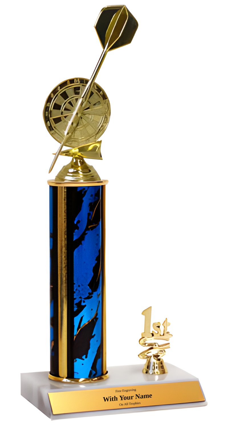 Darts 1st, 2nd and 3rd Place Trophy