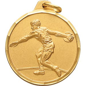 Male Discus Medal (1 1/4")