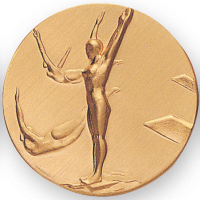 Diving Female Swimming Insert Medal